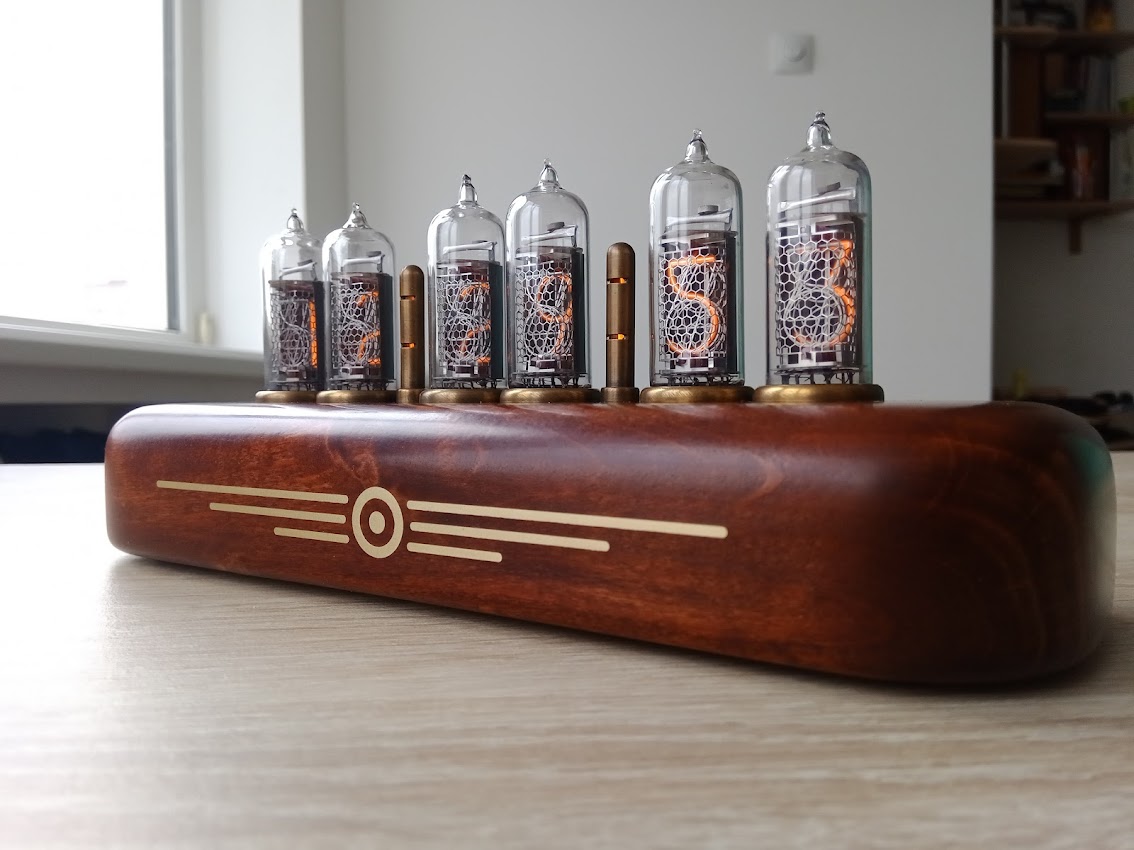 Nixie Tube Clock Wooden Handcraft Nixie Tube Clocks