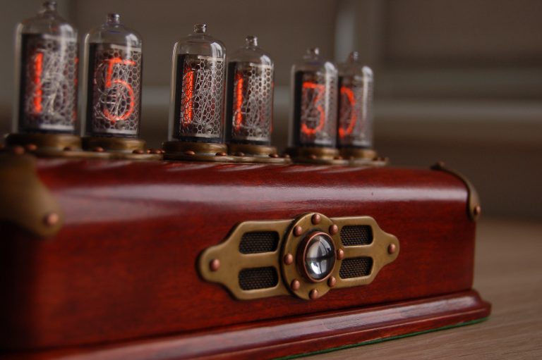 Vacuum Tube Clock HAL 9000 Nixie Tube Clocks